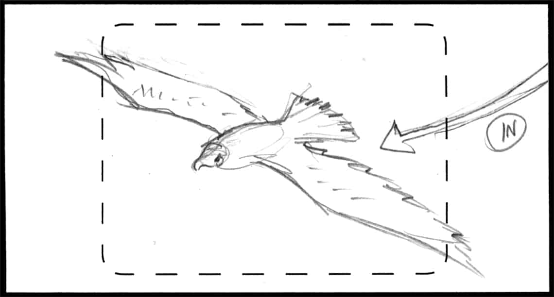 Children of the Wind, Scene 4, Panel 2
ACTION: FALCON gains IN in FG-
NARRATOR: “Across desert sands…”