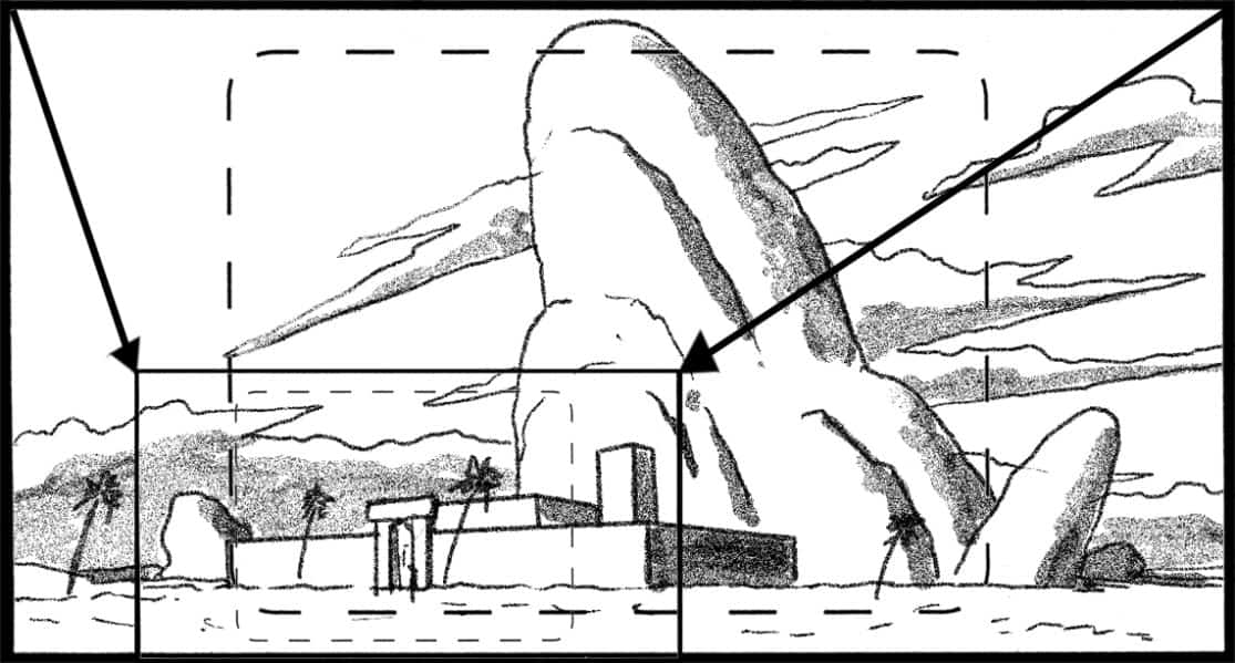 Storyboard by Brad Rader for the proposed animated series Children of the Wind