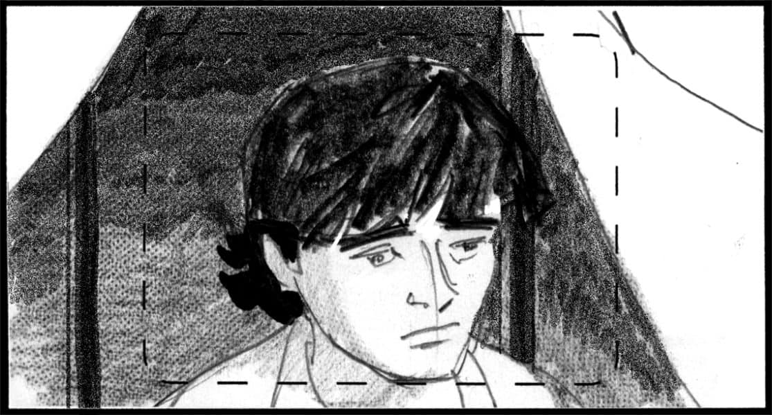 Storyboard by Brad Rader for the proposed animated series Children of the Wind