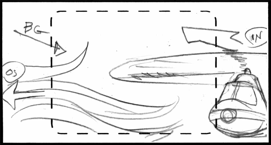 Children of the Wind, Scene 68, Panel 4
ACTION: IBNI  and SCORPION gain O.S., HELECOPTER gains IN-