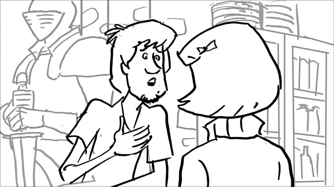Scooby Doo 345-623 Sc 10 Pnl 5
Action: -puts his hand on his chest…
Dialogue: SHAGGY (CONT): “…I’ve really missed you.”