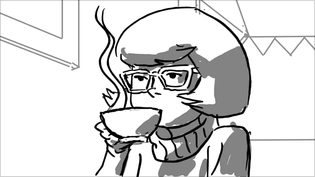 Scooby Doo 345-623 Sc 6 Pnl 2
Action: She glances up at o.s, Shaggy.