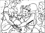 Storyboard by Brad Rader for the animated television series Stripperella episode 109
