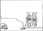 Storyboard by Brad Rader for the animated television series Stripperella episode 109