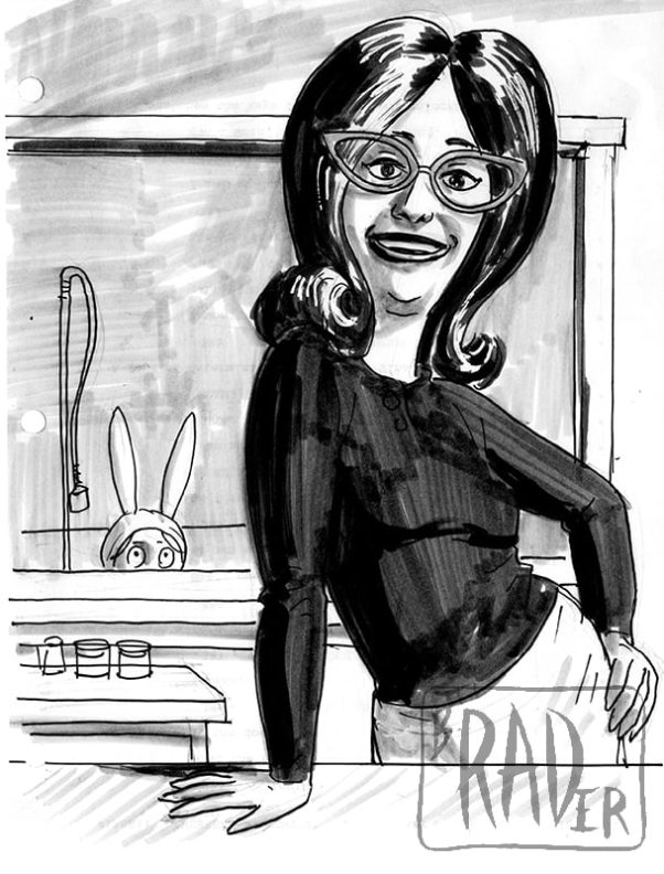 Linda Belcher from Bob's Burgers, drawn by Brad Rader