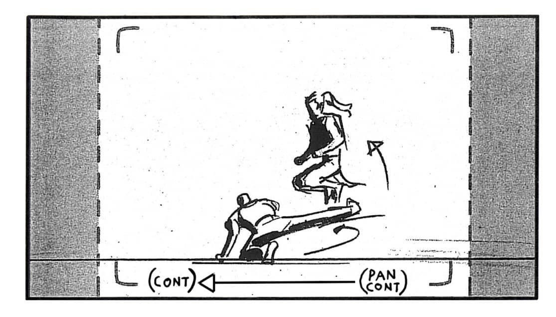Storyboard by Brad Rader for Legend of the Dragon