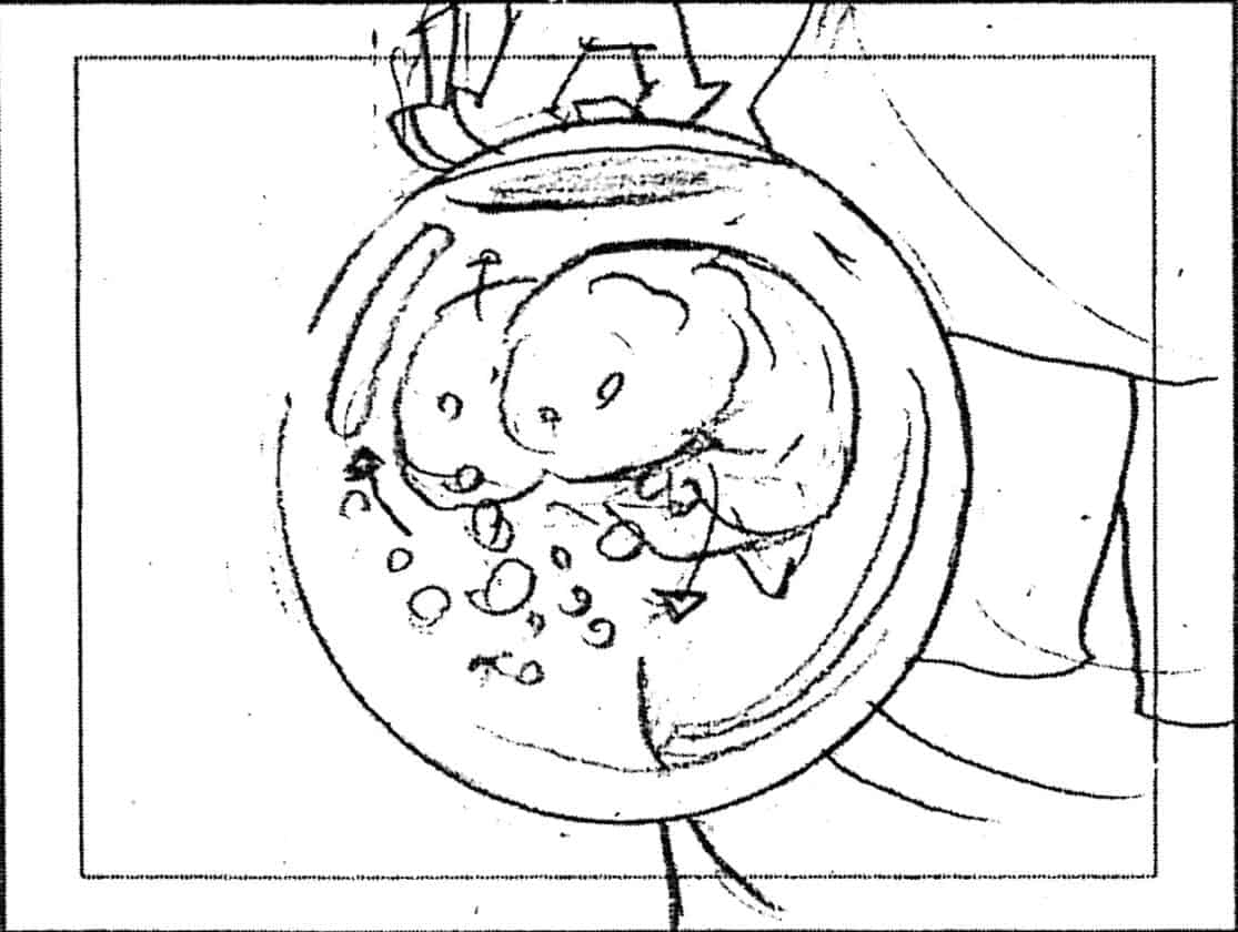 Storyboard by Brad Rader for the animated television show Men in Black: The Series