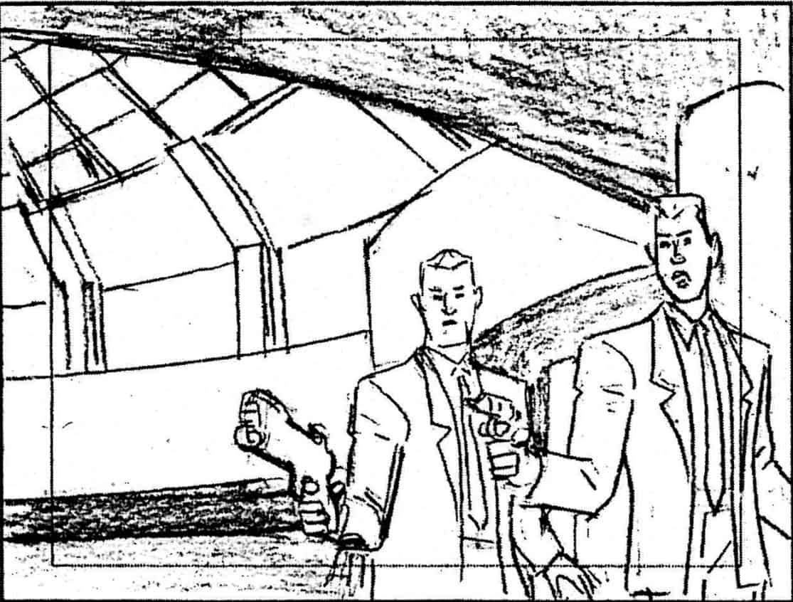 Storyboard by Brad Rader for the animated television show Men in Black: The Series