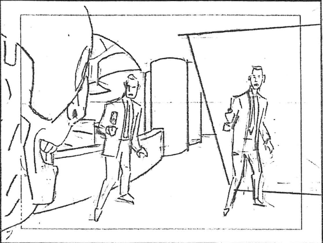 Storyboard by Brad Rader for the animated television show Men in Black: The Series