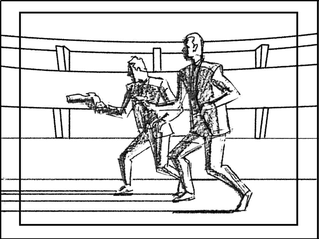 Storyboard by Brad Rader for the animated television show Men in Black: The Series