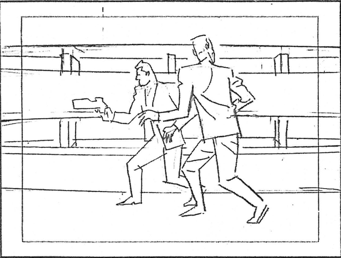 Storyboard by Brad Rader for the animated television show Men in Black: The Series