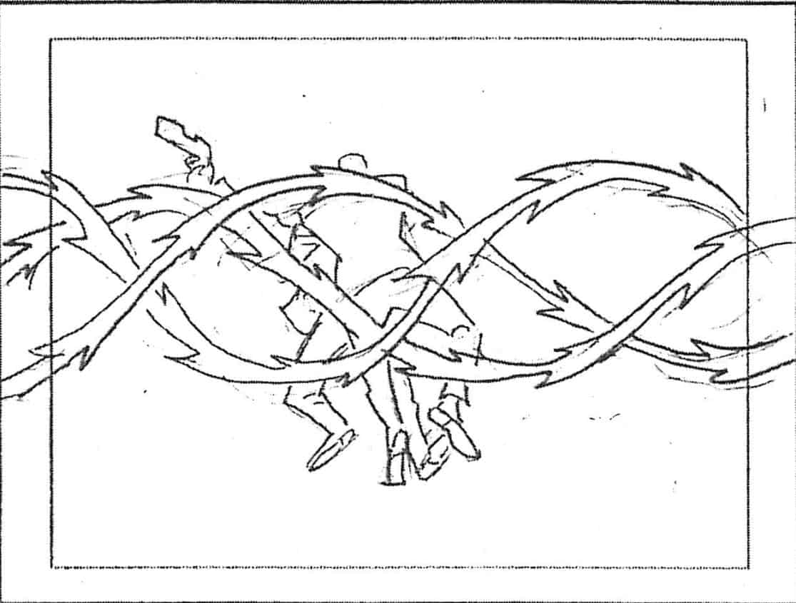 Storyboard by Brad Rader for the animated television show Men in Black: The Series